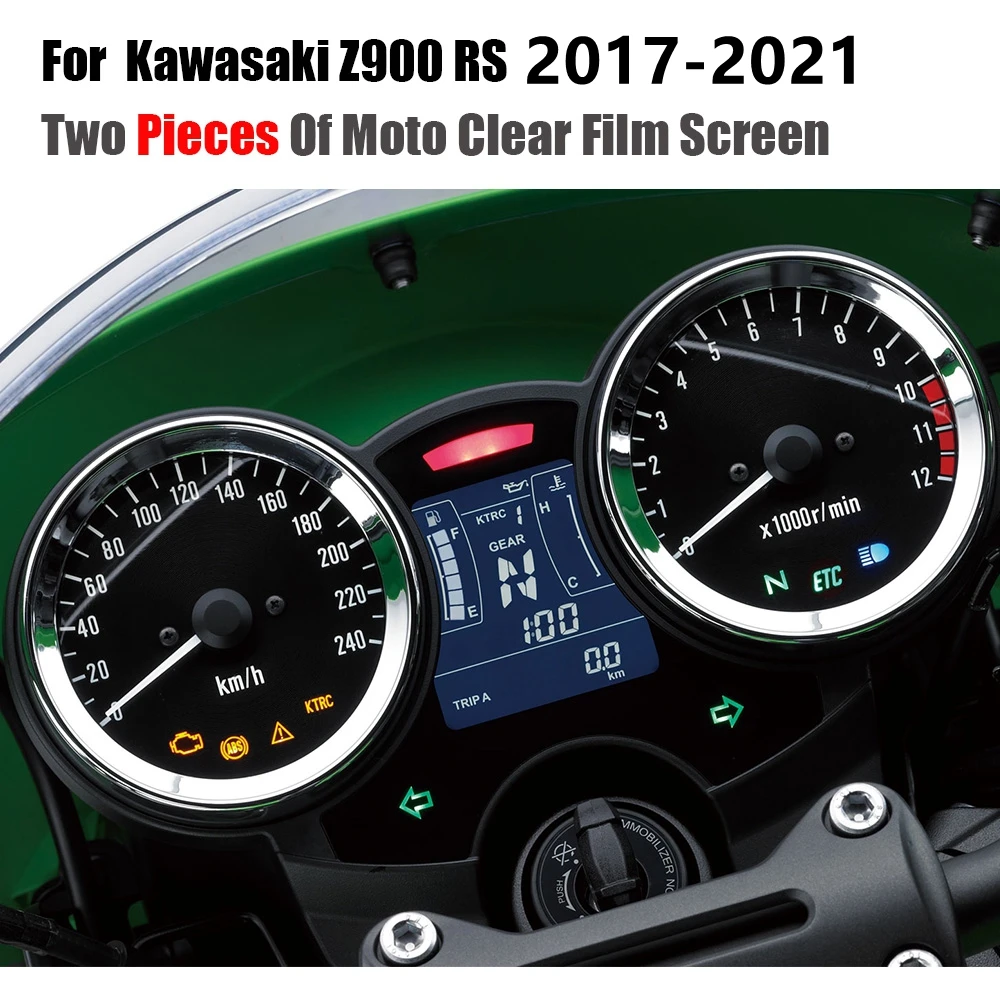 Motorcycle Accessories Screen Protector Motorcycle Cluster Scratch Protection Film Screen Protector Speedo For Kawasaki Z900RS-Z900 RS