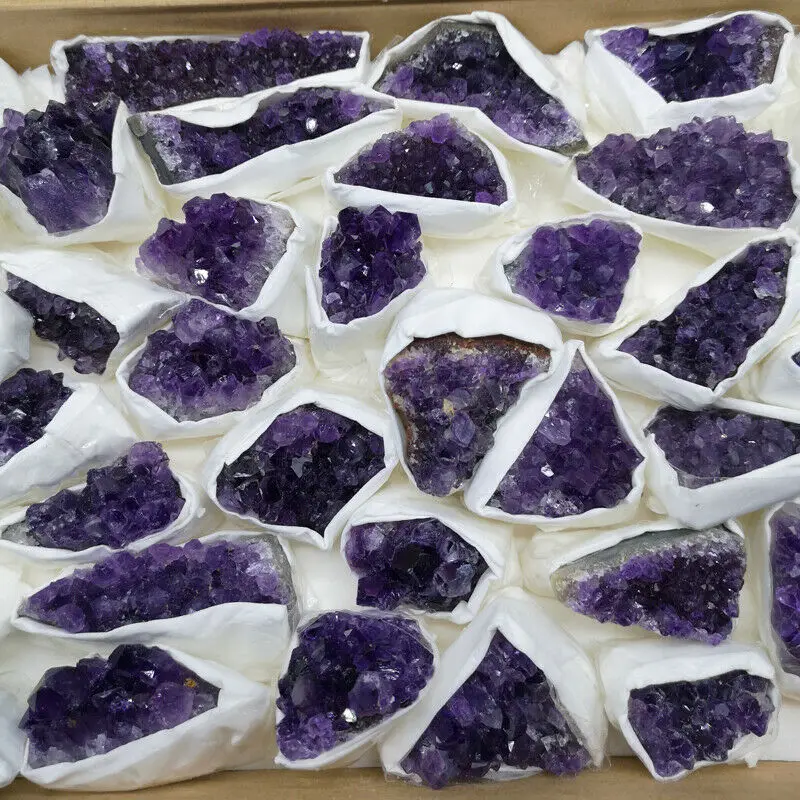 

1X Natural Amethyst Geode Crystal Quartz Amethyst Cluster Specimen AAAA+