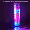 Light Cube 21-Segment LED Music Rhythm Spectrum Light Kit Electronic DIY Production Parts Creative Night Market Lights ► Photo 1/6