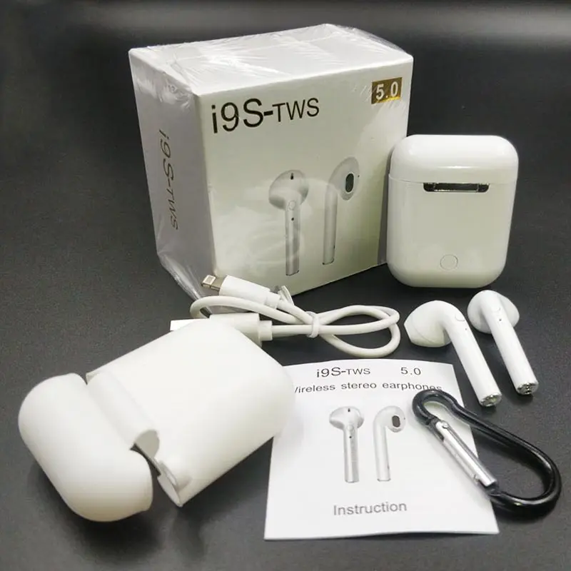 

i9s TWS 5.0 Press Control Wireless Bluetooth Earphones For Mobile Phone In-ear Auto-System Headphones With Pods Case