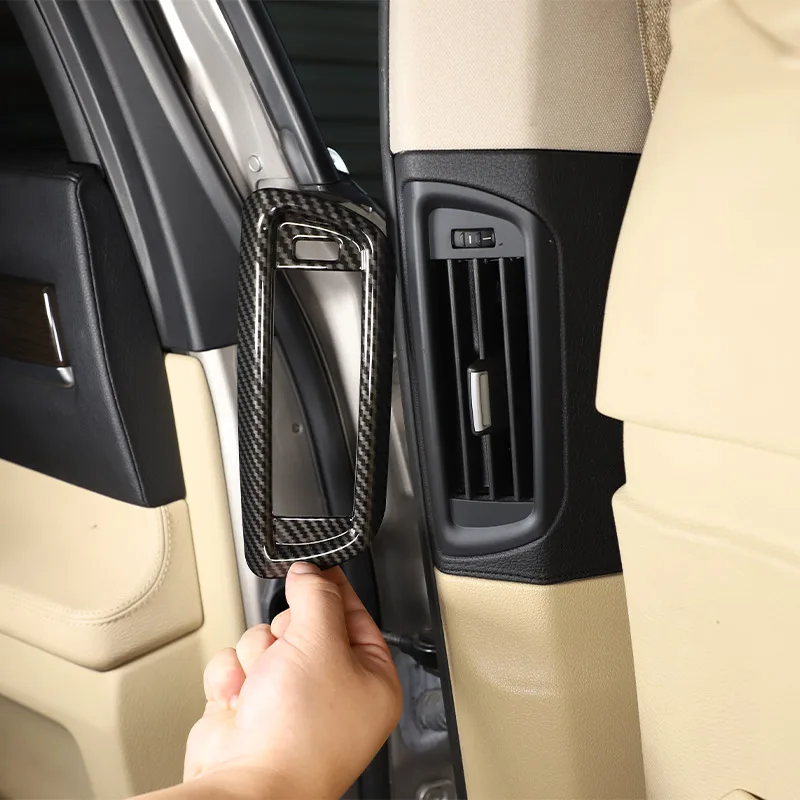 

Для BMW 7 серия 2009-14 ABS углеродного волокна автомобиля B-столб задняя кондиционер воздуха на выходе рамка Декоративные наклейки автомобильные ...