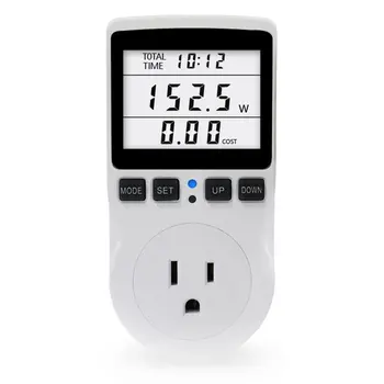 

Power Meters Digital Wattmeter Energy Meter Watt Monitor Electricity Cost Measuring Socket Analyzer With Backlight