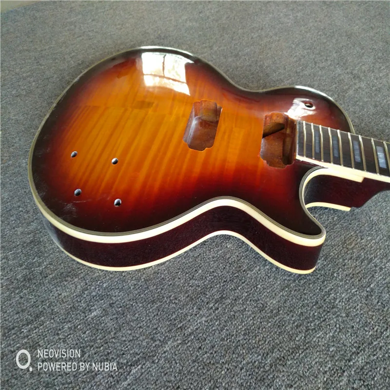 

The body and neck of the semi-finished guitar are made by hand only