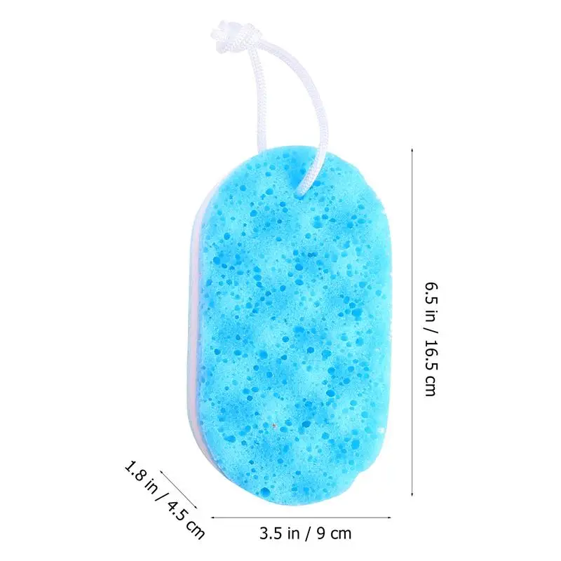 3pcs Bath Face Face Bath Body Wash Scrubber Super Massage Brush Scrubber Sponge Cleaner Bathroom Shower Bathing 3