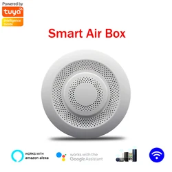 Détecteur intelligent WIFI de dioxyde de carbone et de gaz CO2, capteur de température et d'humidité, pour Tuya 
