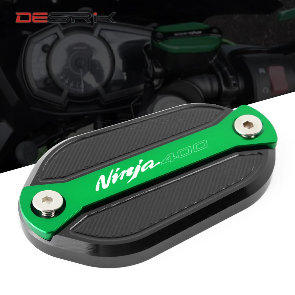 DESRIK с новым логотипом Ninja400 CNC алюминий для KAWASAKI NINJA 400 ninja400 2018 2019 Передняя Крышка