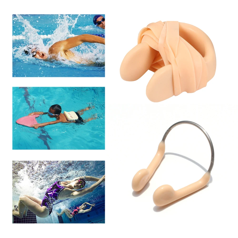 

Nose Clip With Elastic Rope Corrector Tool Swimming Accessories Waterproof For Kids Adults