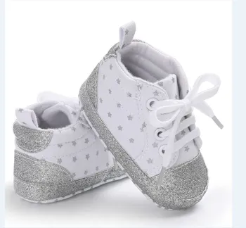 

Infant Newborn Baby Girls Polka Dots Heart Autumn Lace-Up Crib shoe Sneakers Shoes Toddler Classic Casual Shoes 0-18