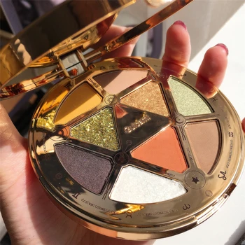 

GUICAMI Eye Makeup Nude Matte Shimmer Eyeshadow Palette Glitter Powder Smoky Eyeshadow Earth Ombre Brush Set Pigment Girl Gift