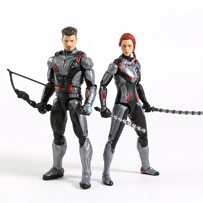 

Original Avengers Endgame Hawkeye Iron Man Black Widow Nebula PVC Action Figure Collectible Model Toy