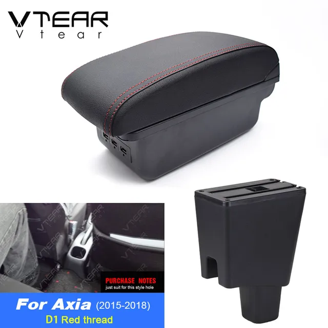 Vtear For Perodua Axia Car Armrest Usb Interface Arm Rest Car Styling Center Console Accessories Storage Box Interior Assembly Armrests Aliexpress
