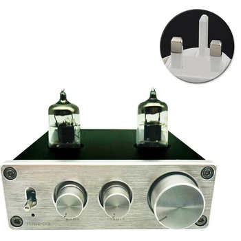 

Preamp Mini Universal Home Aluminium Turntable Vacumn Adjustable Headphone RIAA Phono HIFI Pre Amplifier 6k4 Tube