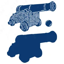 

New Metal Cutting Dies Cannon Mold Scrapbooking Diary Gift Decoration Stencil Embossing Template Diy Greeting Card Handmade