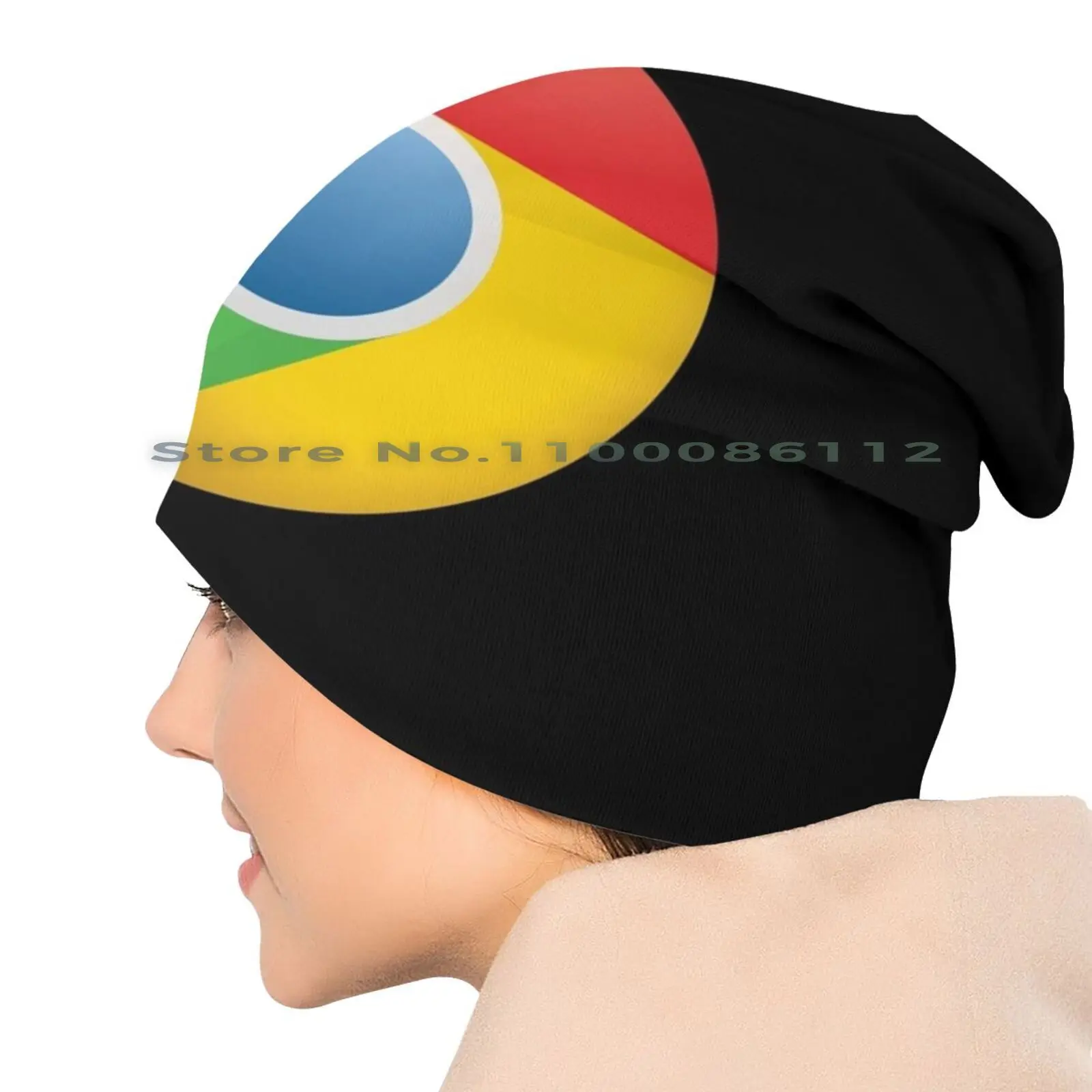 Google Chrome Current Logo Beanies Knit 