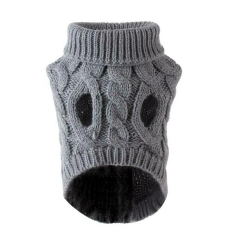 1Pcs Winter Dog Sweater Small Dog Clothes Puppy Sweater For Pet Dog Knitting Crochet Cloth Puppy Cat Sweater Coats
