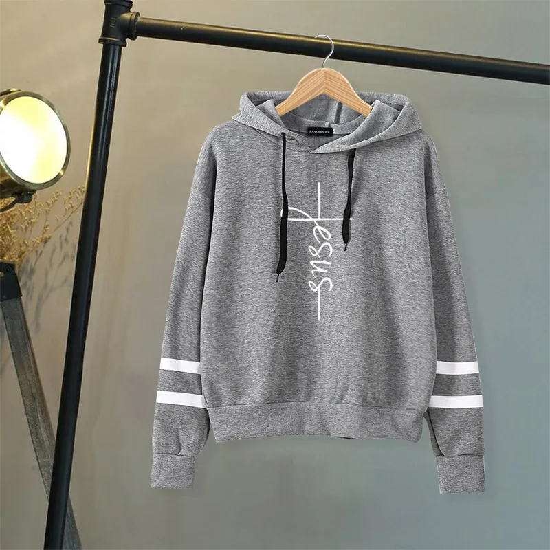 Sudaderas de mujer JESUS Christian Рождественский Свитшот женская уличная Толстовка Harajuku с