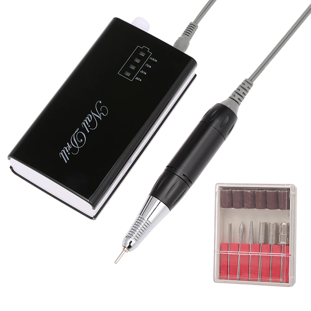 

New Manicure Machine Rechargeable Electric Nail Drill Cutters for Manicure Electric Nail Polisher Set Optional EU / US Plug