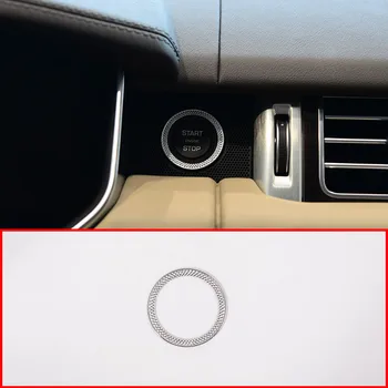 

For Land Rover Discovery Sport L550 2020 Car-Styling ABS Chrome Car Engine Start Ring Trim Interior Accessories
