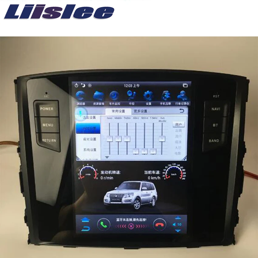 Liislee 2 din Android для Mitsubishi Pajero 2007 ~ 2018 большой экран Автомобильный мультимедийный