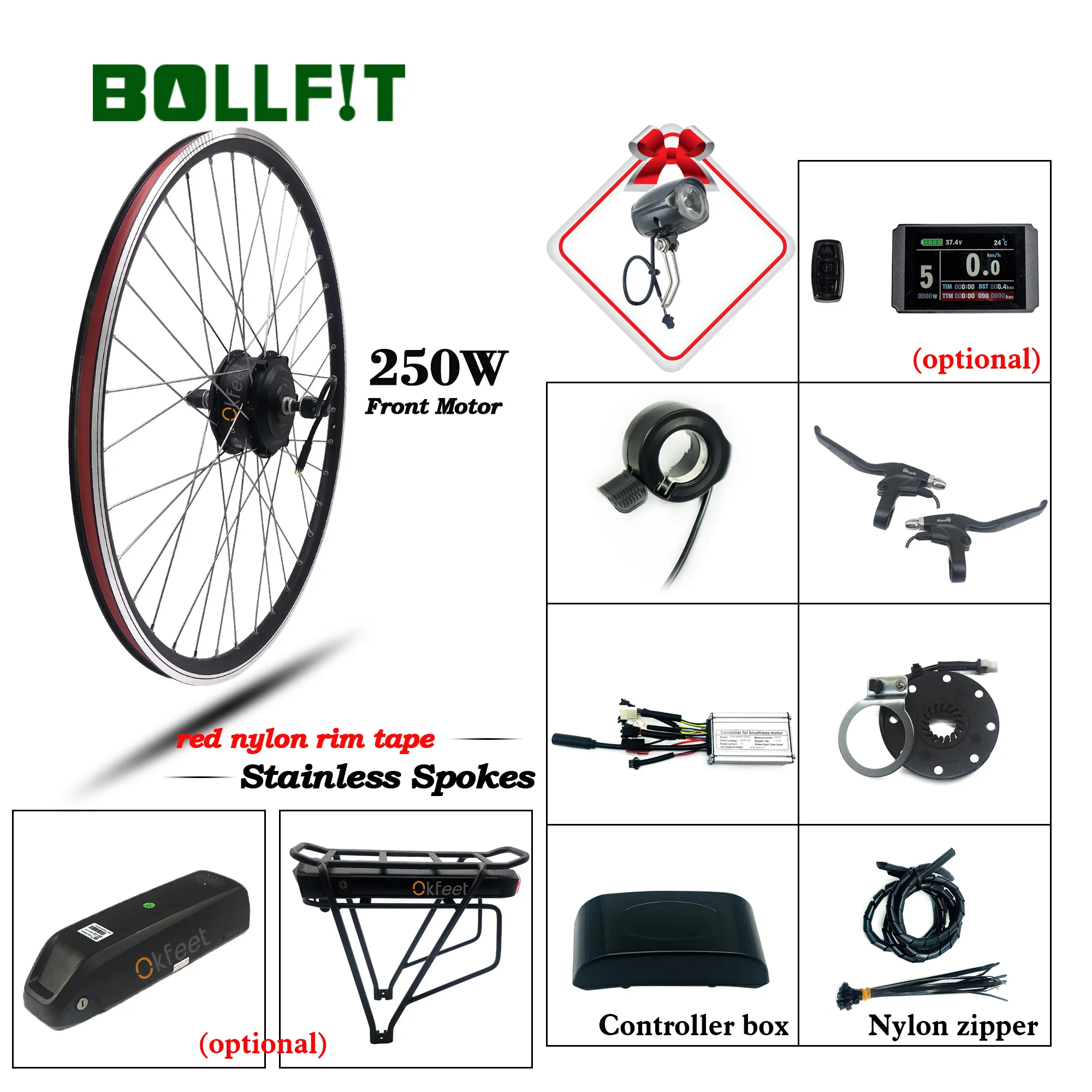 front hub ebike conversion kit