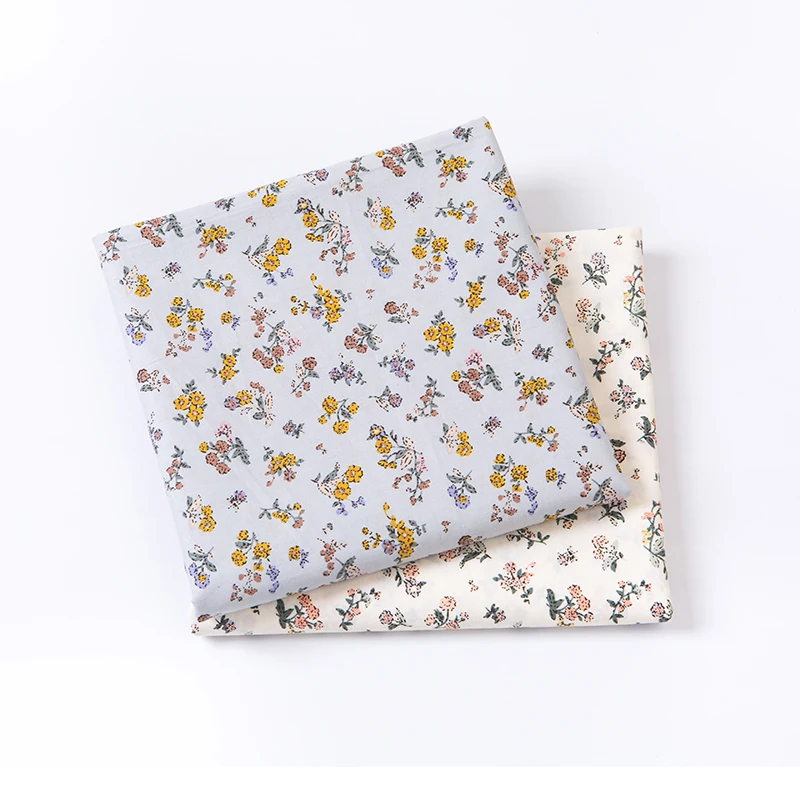 

100% cotton floral printing Twill cotton Poplin fabric for dress DIY Clothes bedding set handmade sewing patchwork fabric