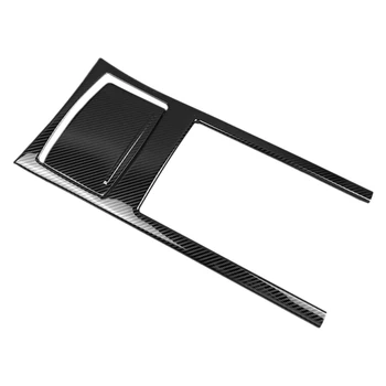 

2Pcs Carbon Fiber Styling Water Cup Panel Cover Sticker Trim for A6 C7 A7 Interior Console Armrest Storage box Decoration F