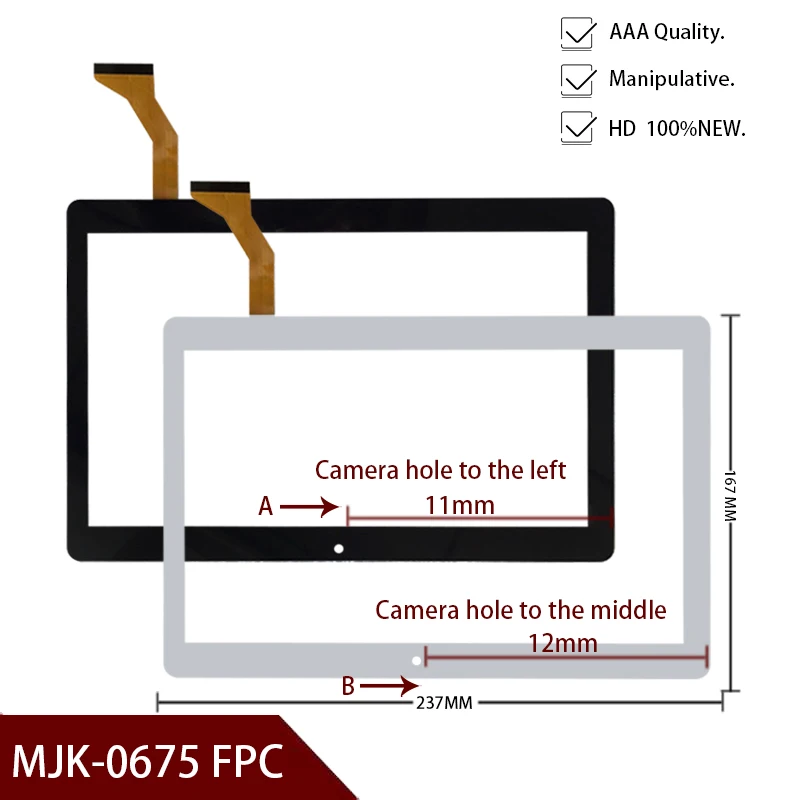 

New For 10.1inch MJK-0675 FPC Tablet 167mm*237mm Touch screen digitizer panel replacement glass Sensor