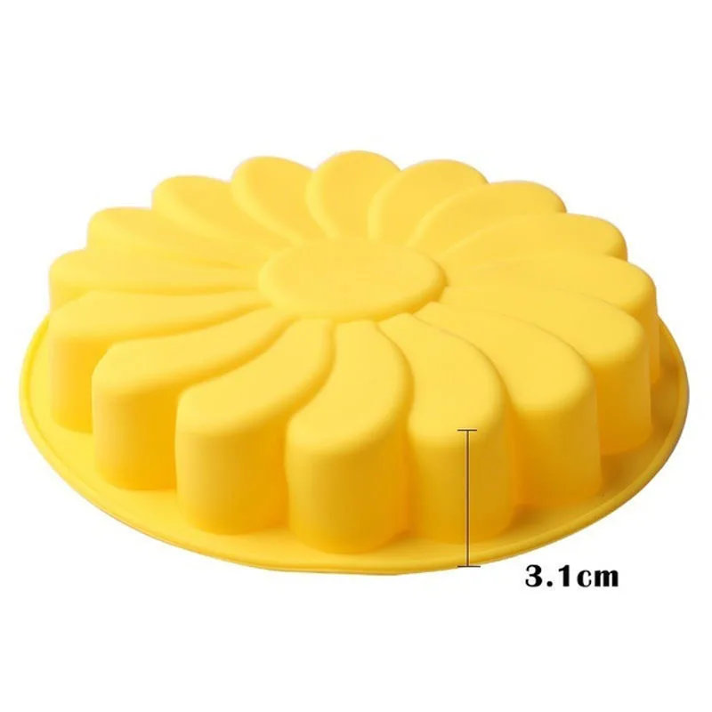 DIY 3D помадка силиконовые формы для торта Подсолнух форма для выпечки формы для печенья Кондитерские инструменты для украшения торта кухонные аксессуары