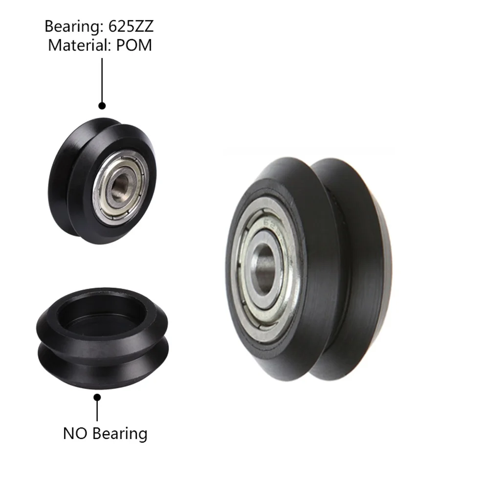 20pcs V Groove Wheel 5mm Hole 625zz Bearing Pulley