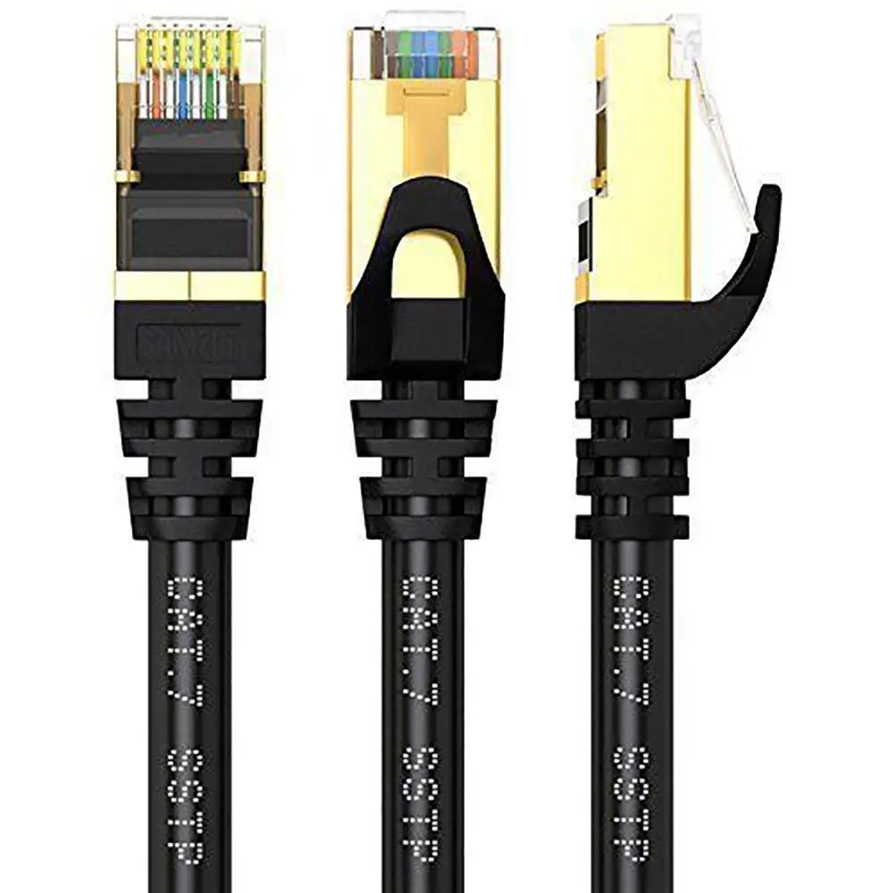RJ45 Кабель Cat 7 U/FTP Позолоченные экранированный 10 Гбит/с Ethernet сетевой