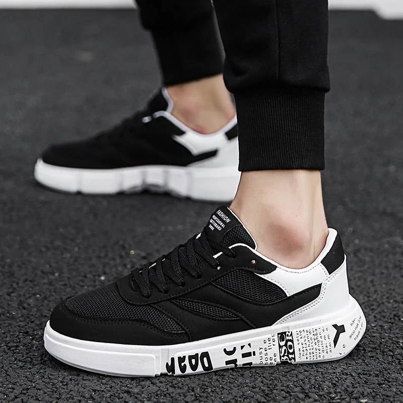 Leader Show кроссовки для мужчин, мягкие дышащие мужские кроссовки на шнуровке, трендовая прогулочная обувь, Весенняя спортивная обувь для мужчин, zapatos hombre