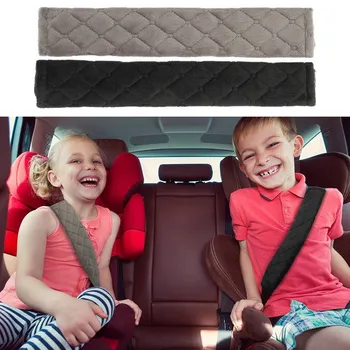 

2pcs Car Seat Belt Pad Auto Child Plush Safety Kids Shoulder Protection Cushion Pad Seatbelts Cover Pillow Interior Accessories