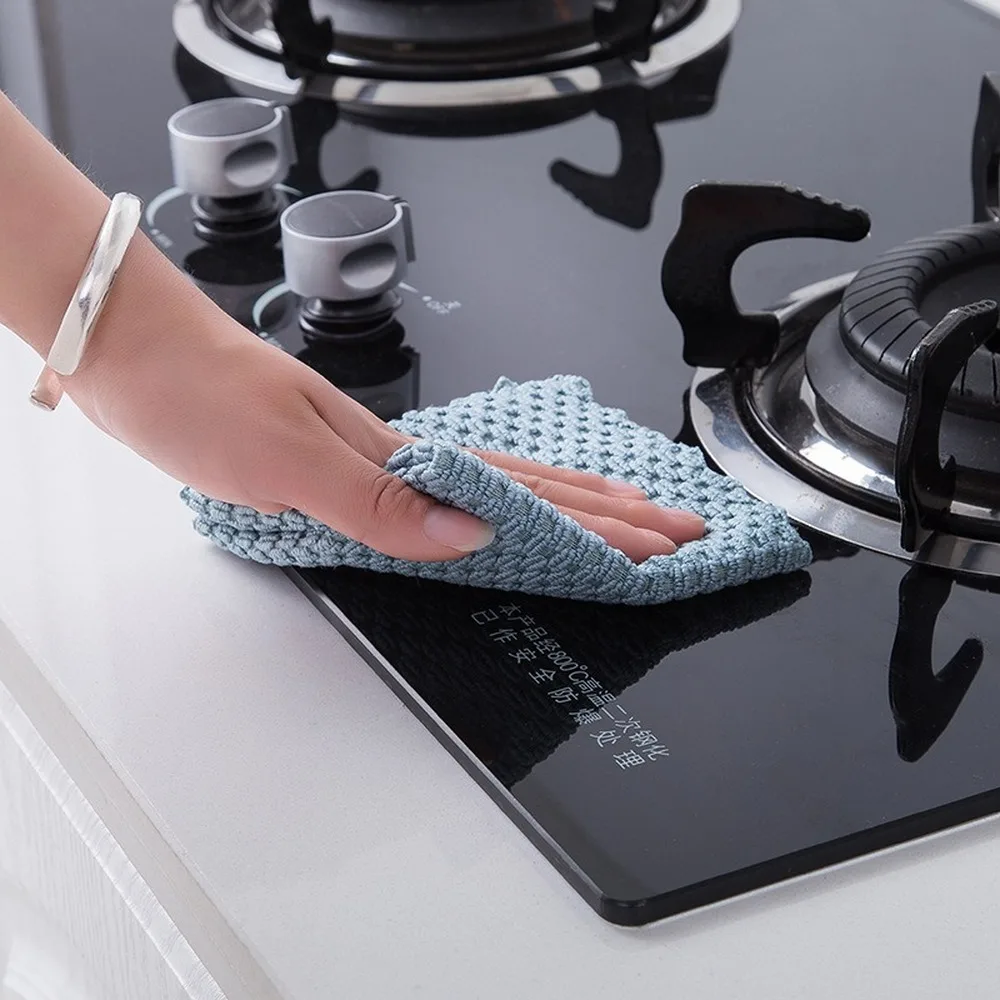 

Anti-greasy cleaning cloth, polyester nylon, high efficiency, super absorbent, microfiber, strong water absorption for kitchen d