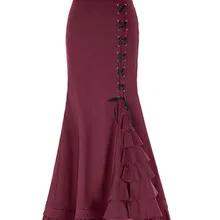 Новая модель пояса Longuette модная юбка Хорошо Продает жаккард рыбий хвост женский