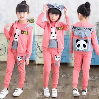 

Children's Clothing Girls Autumn Clothing Suits Spring and Autumn Models Girls Clothes Primary School Students Three-piece Suit
