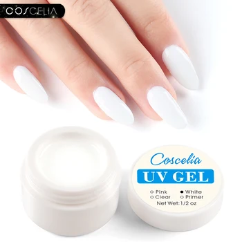 

COSCELIA UV GEL Pink White Clear Nail Extension Gel For Nail Art Reinforcement Decorations Poly Nail Gel Finger Extension Forms