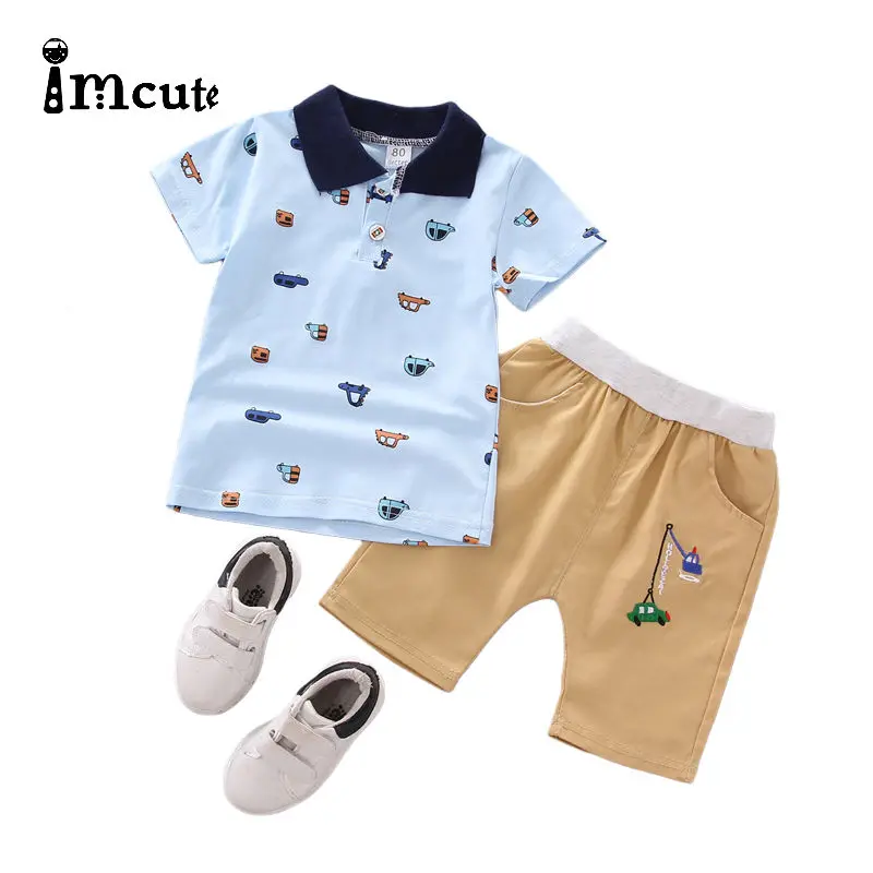 Imcute/комплект из 2 предметов для новорожденных мальчиков 0 24 мес. комплект детской