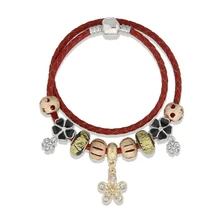 Модные ювелирные изделия браслеты, Diy бисерные браслеты, простые сливы коровьей веревки браслет