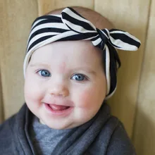 Европейские и американские повязки для волос в полоску для родителей и детей, милые детские аксессуары для волос, фото для младенцев