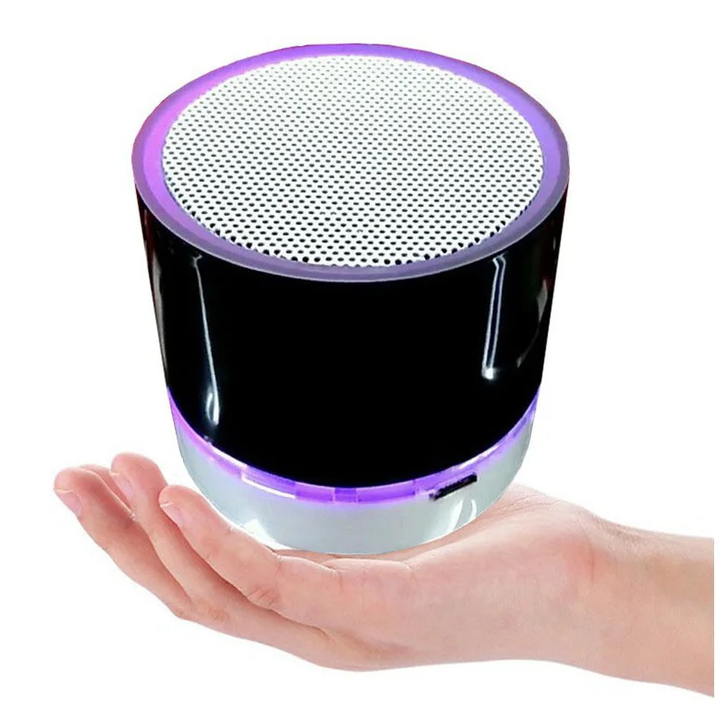 Black S10 мини беспроводной открытый Bluetooth динамик Поддержка U диск TF карта универсальный мобильный телефон музыка портативный динамик - Цвет: Black