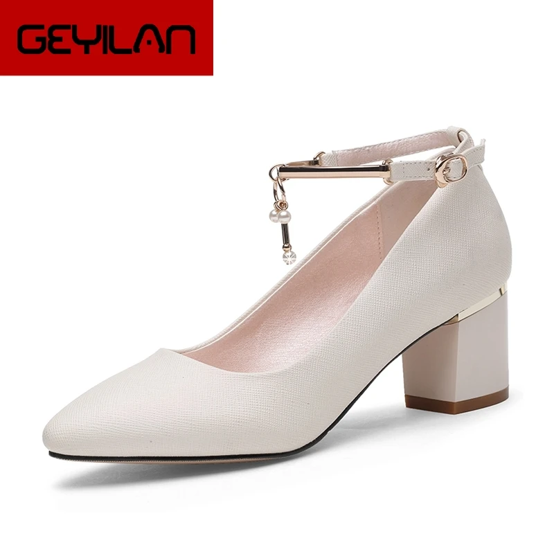 

2018 Women Pumps Shoes Middle Heels Pointed Toe Shoes Woman Dress Party Office Casual Shoes Pumps Shoes Big Size 35-40 YG-A0137