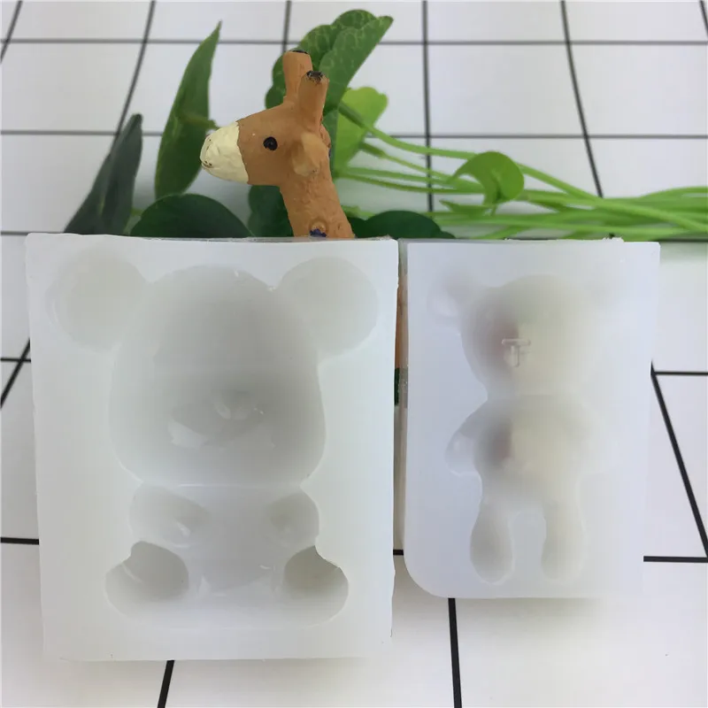 

DIY Bear Confectionery Silicone Molds For Cake Decoration Baking Mould Silicone Fondant Polymer 3D Clay Molds