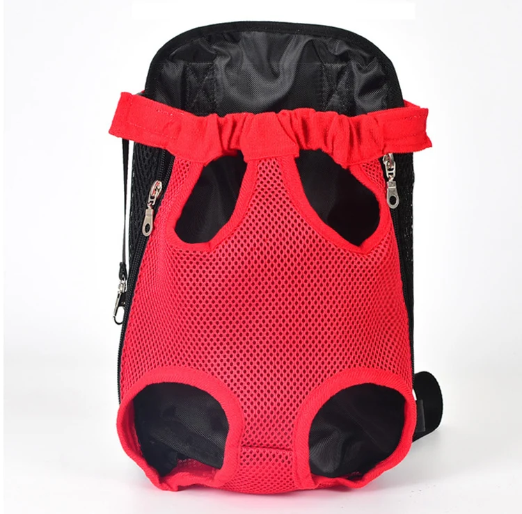 Mochila portátil para transportar mascotas, bolsa de transporte para exteriores, transpirable, para perros y gatos, mochilas frontales para el pecho, suministros para cachorros pequeños y medianos
