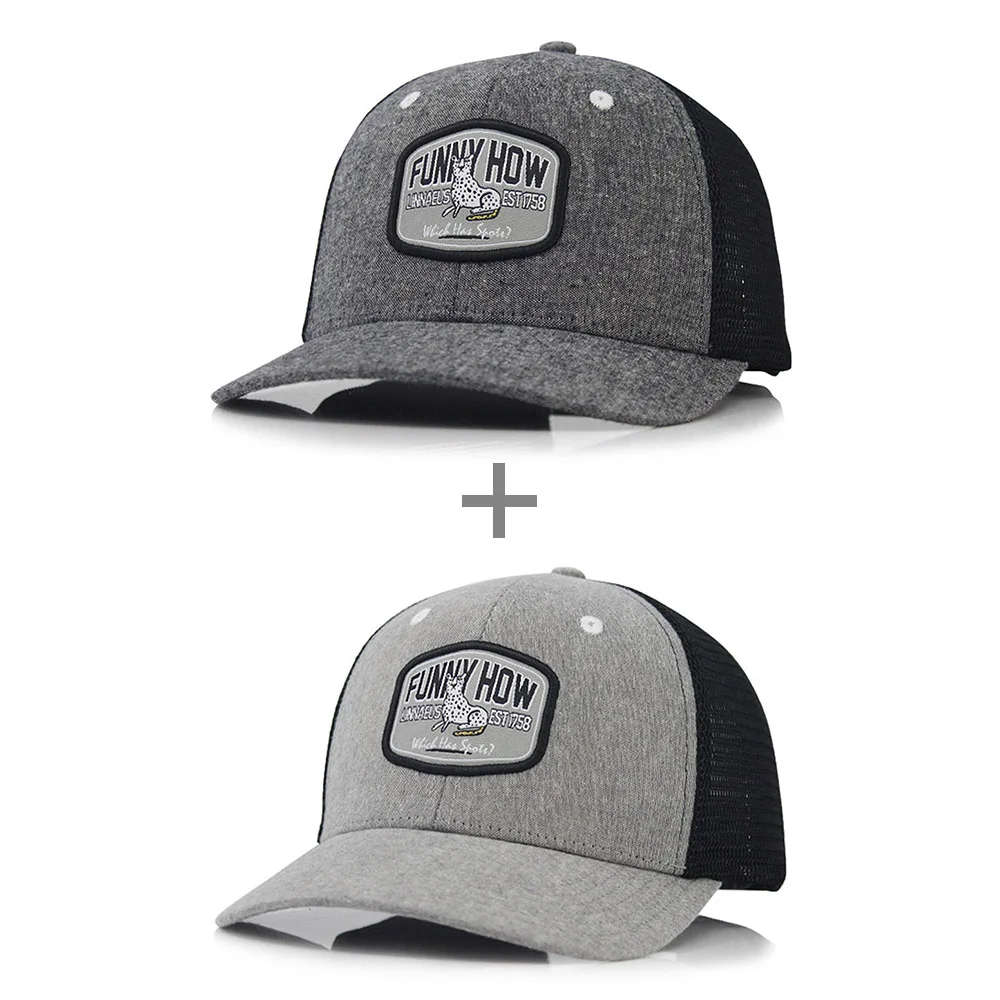 [AETRENDS] крутой дизайн Snapback сетчатая кепка хип-хоп шапки мужские бейсбольные кепки s Спорт на открытом воздухе Z-9954 - Цвет: Black and Light Gray