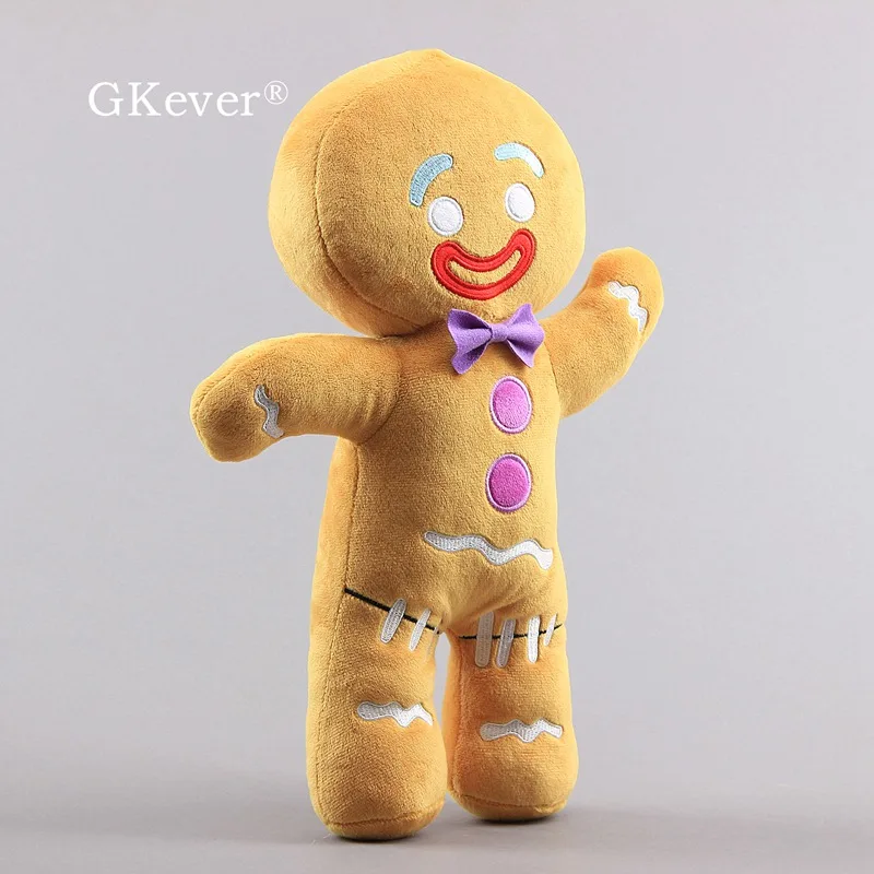 Gingerbread Man Shrek Adventure Gingy Plush Toy Soft Stuffed Animal Doll Pillow 36 cm Kids Gift