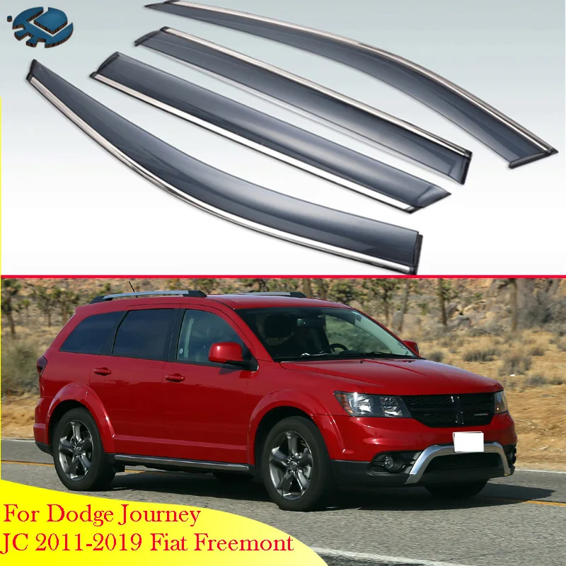 Для Dodge Journey JC 2011- Fiat Freemont автомобильные аксессуары пластиковый внешний козырек вентиляционные Шторы окно Защита от солнца и дождя дефлектор