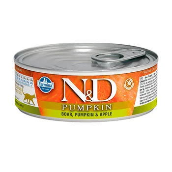 

FARMINA FARMINA CAT N & D BOAR, PUMPKIN & APPLE adult cats boar, pumpkin and apple 80 g