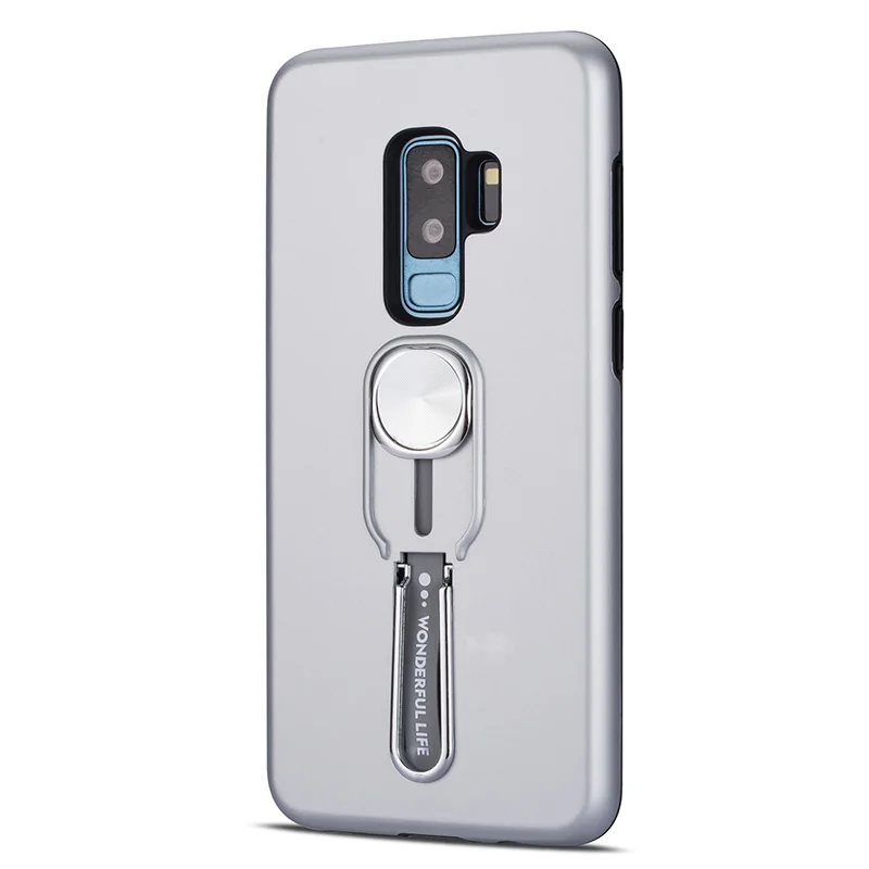 Silvre Для samsung Galaxy Note8 Note9 A2CORE Note10 Note10plus чехол для телефона с кольцевой пряжкой кронштейн 2 в 1 ТПУ+ ПК резиновый чехол для телефона один чехол - Цвет: Silvre