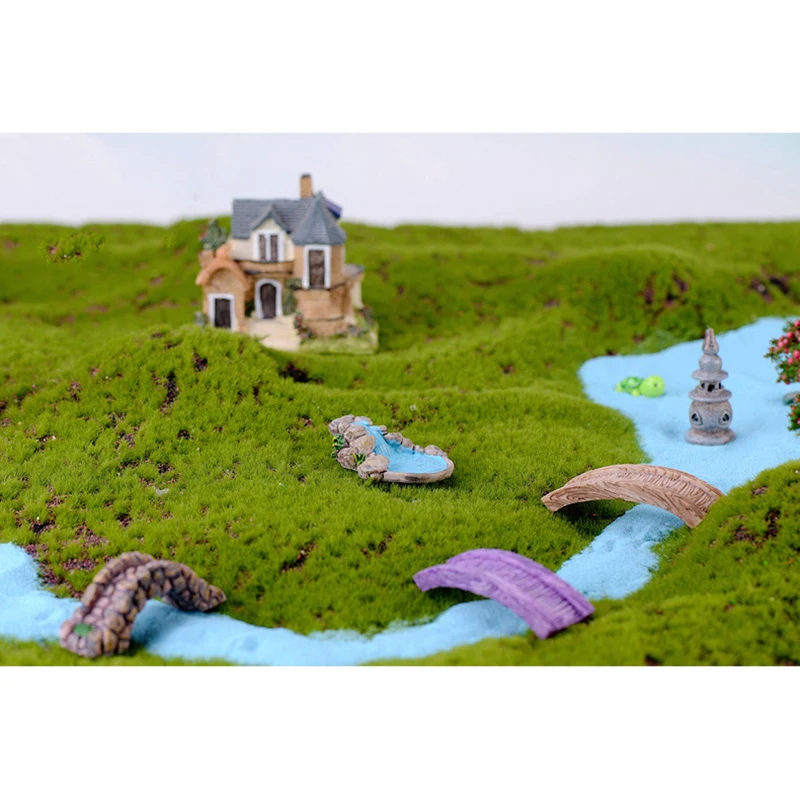 1 шт. микро Ландшафтный садовый Декор DIY миниатюры украшения для сказочной лужайки горный поток орнамент аксессуары для дома