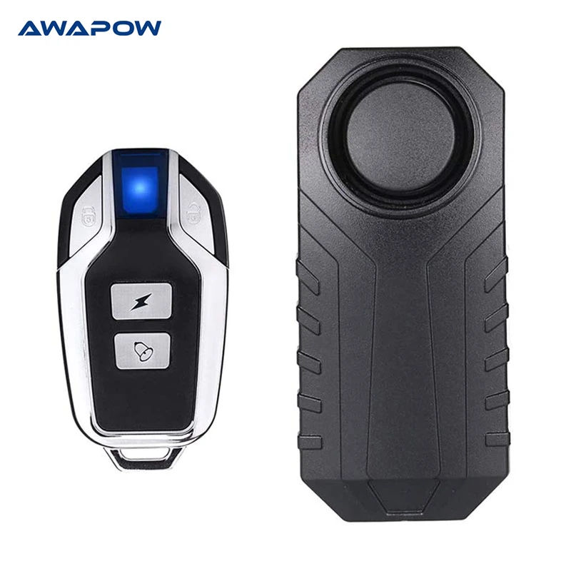 Remote Wireless Anti-Theft Vibration Motorcycle Bike Security Alarm Loud 113dB Remote Wireless Anti-Theft Vibration Motorcycle Bike Security Alarm Loud 113dB
